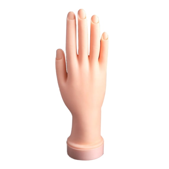 XM Culture Manicure Model Realistic Looking Super Soft PVC Rubber Nails Practice Hand Manicure Training Finger Model Nail Supplies