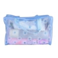 thumbnail image 1 of XM Culture Portable Flower Waterproof Travel Cosmetic Toiletry Storage Pouch Makeup Bag(Blue), 1 of 10
