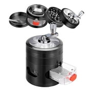 XM Culture Portable Metal Herb Grinder Manual Handle Crank Spice Crusher Drawer Hand Mill