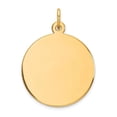 thumbnail image 1 of XM137-11 14K Yellow Gold Plain 0.011 Gauge Circular Engravable Disc Charm, 1 of 1