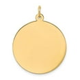 thumbnail image 1 of XM140-18 14K Yellow Gold Plain 0.018 Gauge Circular Engravable Disc Charm, 1 of 1