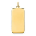 thumbnail image 1 of XM292-27 14K Plain 0.027 Gauge Engravable Rectangular Disc Charm, 1 of 1