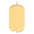 thumbnail image 1 of XM541-27 14K Plain 0.027 Gauge Engravable Dog Tag with Notch Disc Charm, 1 of 1