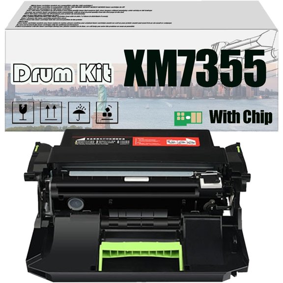 XM7355 Imaging Drum Kit, Compatible for Lexmark XM7355 XM5365 XM7370 XM7365 Printers【High Print Volume with Chip】