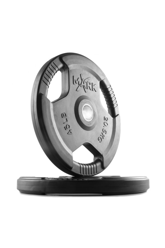 TRI-GRIP 45 LB PAIR OLYMPIC PLATES, 1-YEAR WARRANTY