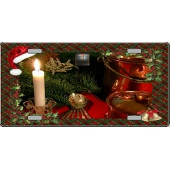 XMAS-10 Holiday Setting Full Color License Plates