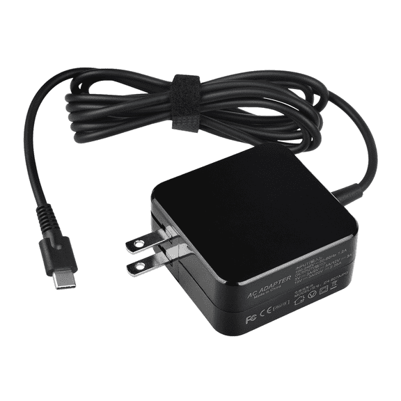 XMHEIRD 12V USB-C AC/DC Adapter Compatible with Chuwi FreeBook CWI557 13.5" 2-in-1 Touchscreen Laptop Tablet Computer PC 12VDC DC12V 12volt 12.0 Volts USB Type-C Power Supply Cord Charger Cable Black