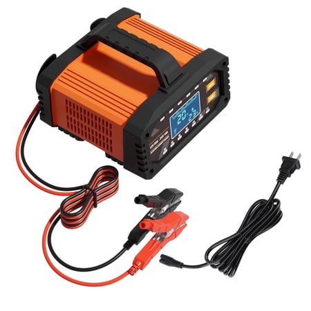 XMHEIRD 20A Smart Car Battery Charger, 12V 24V Maintainer & Desulfator - Compatible with LiFePO4 Lithium, AGM, Gel, SLA, Deep Cycle - High-Power Trickle Charger Compatible with Car, Truck