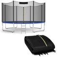 thumbnail image 1 of XMIKA Safety Trampoline Enclosure Net, 16 FT Replacement Enclosure Net for Round Frame, with Double-Headed Zippers, for Straight Poles Round Frame Trampolines, Net Only, 1 of 5