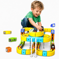 thumbnail image 1 of XMKP 62pcs Magnetic Track Train Set – 3D DIY Buildable STEM Electric Train for Kids 3+, Anti-Gravity Modular Blocks, Creative Hands-On Play, 1 of 10