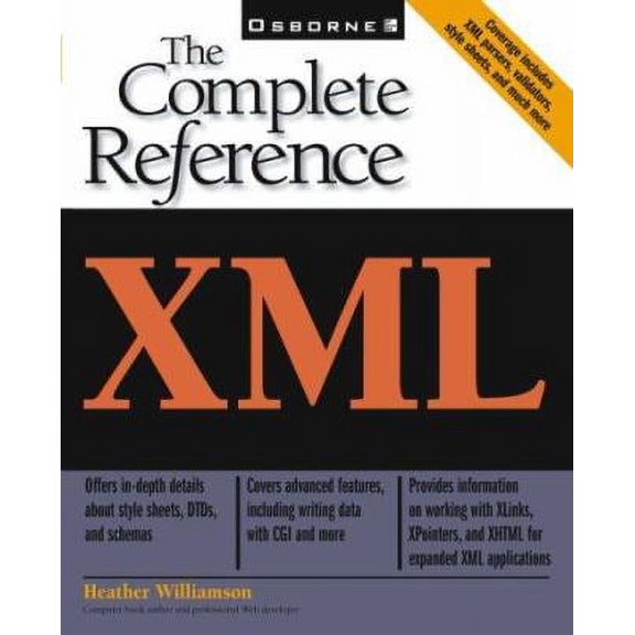 Pre-Owned XML: The Complete Reference (Paperback) 0072127341 9780072127348