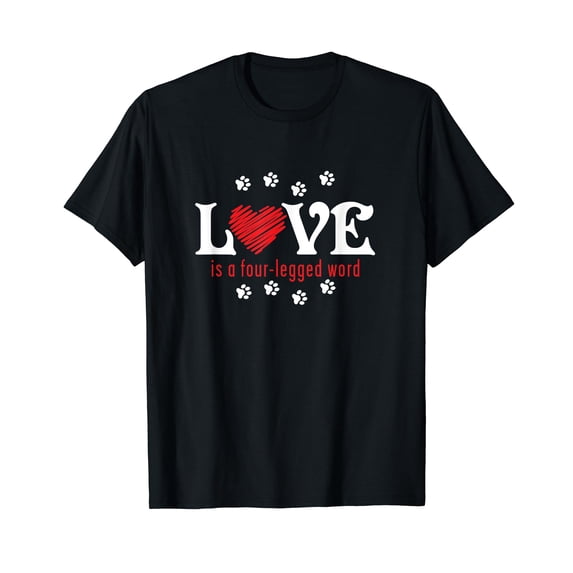 XMLBQ Love is a Four-legged Word,Premium Tee Shirt-4XL
