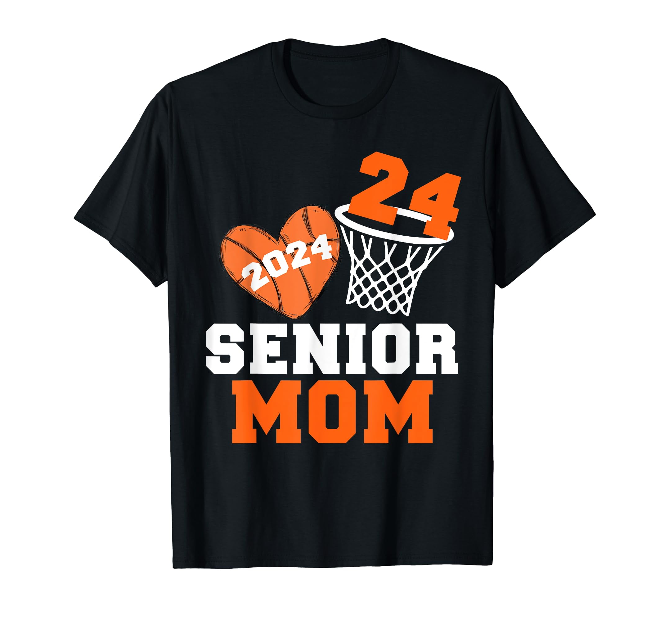 XMLBQ Senior Mom 2024 Class of 2024 Basketball Player Number 24,Premium