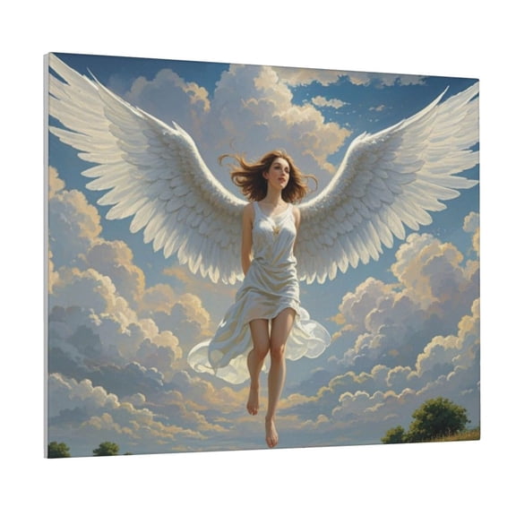 XMLMRY Rainbow Angel Abstract Canvas Wall Art,Modern Wall Art, Abstract Wall Art For Living Room Bedroom Bathroom Home Office Wall Decoration