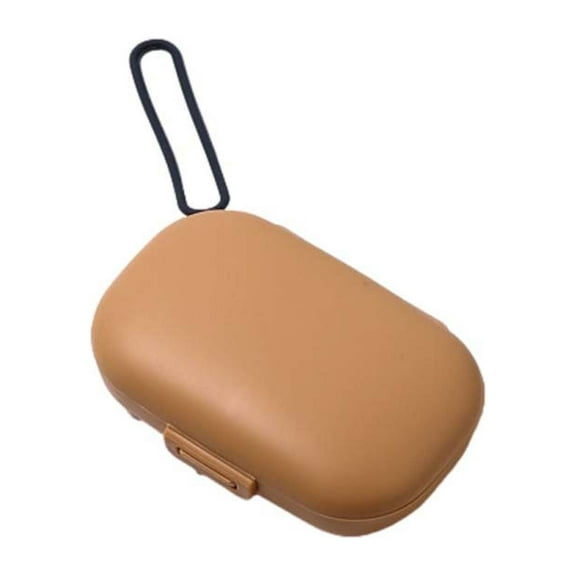 XMMSWDLA 1 Pack Pill Case Portable Small Weekly Travel Pill Organizer Portable Pocket Pill Box Dispenser for Purse Vitamin Fish Oil Compartments Container Medicine Box