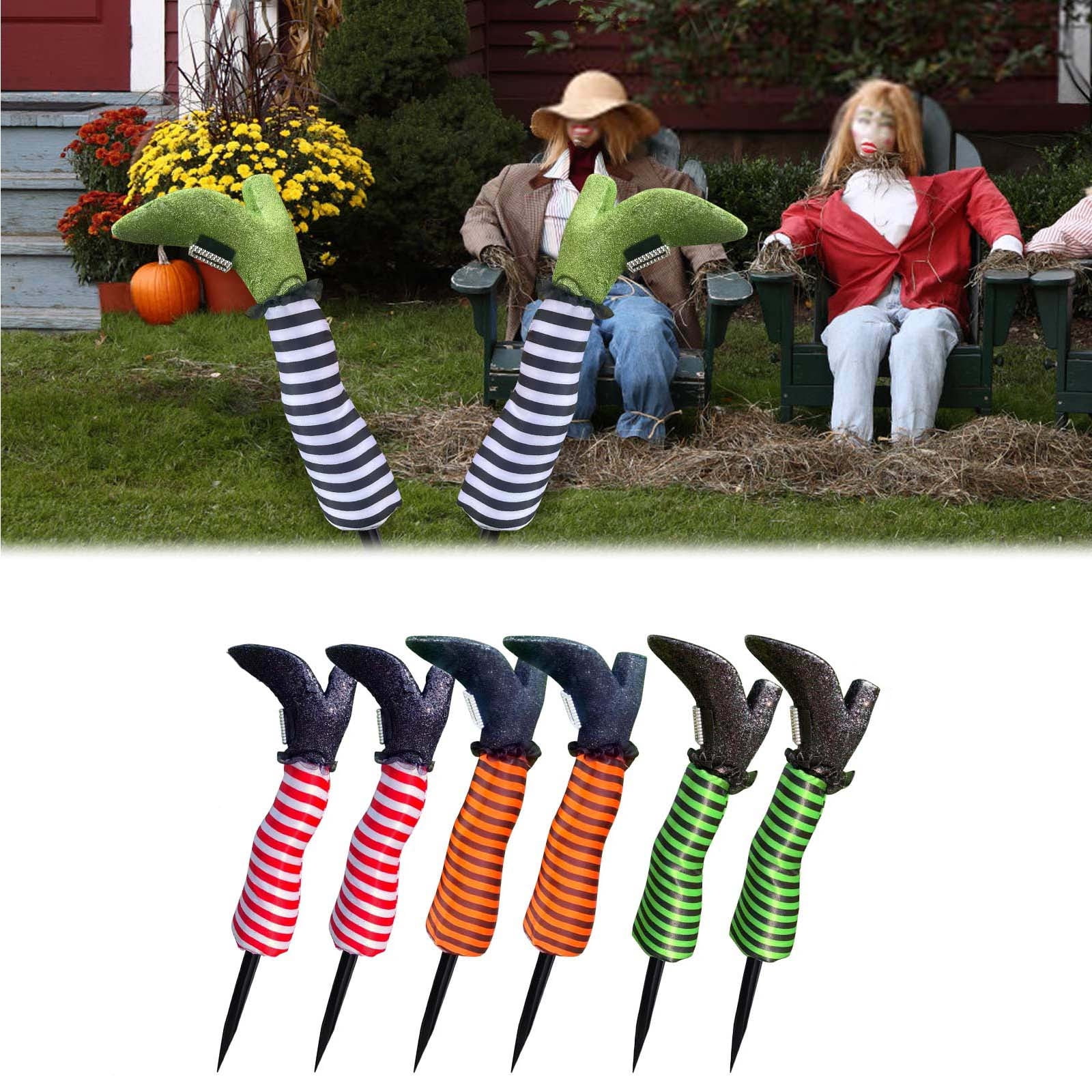 Kurmntregon Halloween Yard Sign With Stake Wicked Witch Is