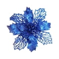 thumbnail image 1 of XMMSWDLA 10 Pcs Glitter Christmas Tree Ornaments Supplies for Xmas Wedding Party Happy New Year Decorations Blue, 1 of 4