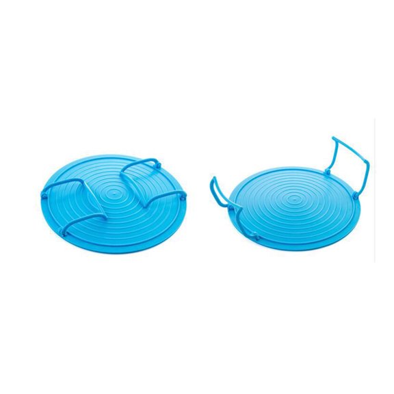 XMMSWDLA 1pcs Microwave Plates Stacker Racks Plastic Multi- Functional Foldable Microwave Plate Stacker Steaming Tray Racks with Handle for Bacon and Frozen Snacks Cooking Equipment Accessories