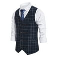 thumbnail image 1 of XMMSWDLA 2022 Clearance Men Tops Four Seasons Casual Suit Vest, 1 of 8