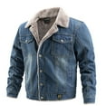 thumbnail image 1 of XMMSWDLA 2022 Men Tops Winter Mid-length Lamb Velvet Jacket Plus Velvet Warm Coat Casual Coat, 1 of 3