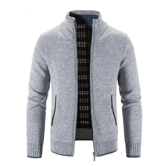 XMMSWDLA 2022 Clearance Men Tops Winter Turtleneck Long Sleeve Knitting Hooded Cardigan Zipper Sweater Coats