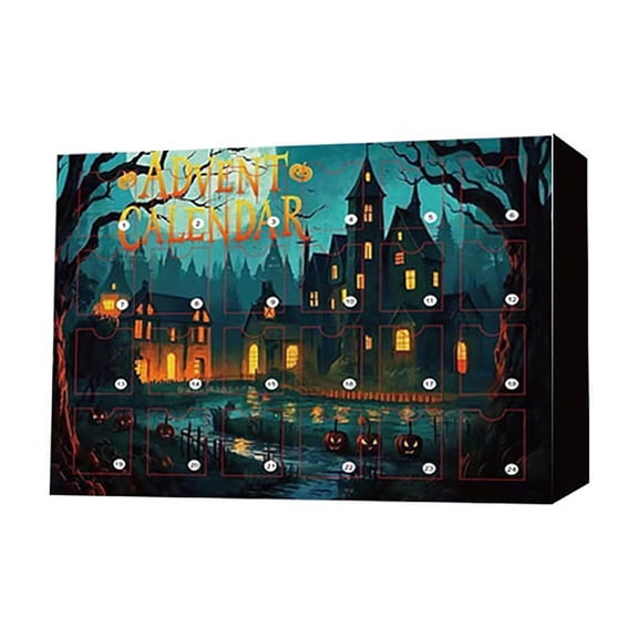 XMMSWDLA 2025 Halloween Gnome Pharmacist Advent Calendar Set - 24 Days Countdown Surprise with Mini Dwarf Ornaments for Home Decor Gift