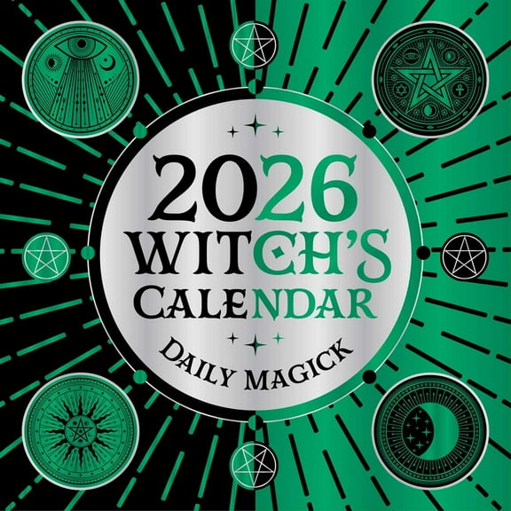XMMSWDLA 2026 Witch's Daily Magick Wall Calendar - Moon Goddess Insights, Tarot Guidance & Norse God Wisdom for Witchy Planners and Spell Rituals