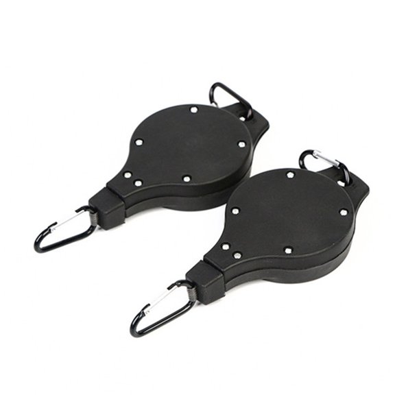 XMMSWDLA 2PCS Upgrade Retractable Plant Hanger, Strong Stainless Steel Rope, Plant Pulley Set for Garden Baskets Pots Birds Feeder