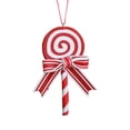 thumbnail image 1 of XMMSWDLA 2Pcs Christmas Lollipop Ornaments, Candy Christmas Tree Decorations Colorful Mini Candy Cane Hanging Ornaments Polymer Clay Christmas Peppermint Pendants for Xmas Tree Party Home Decorations, 1 of 6