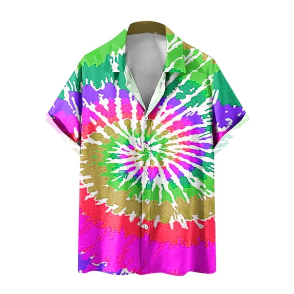 XMMSWDLA 3d Pattern Printed Short Sleeve T-Shirts Casual Graphics Tees Green Muscle Shirts for Men