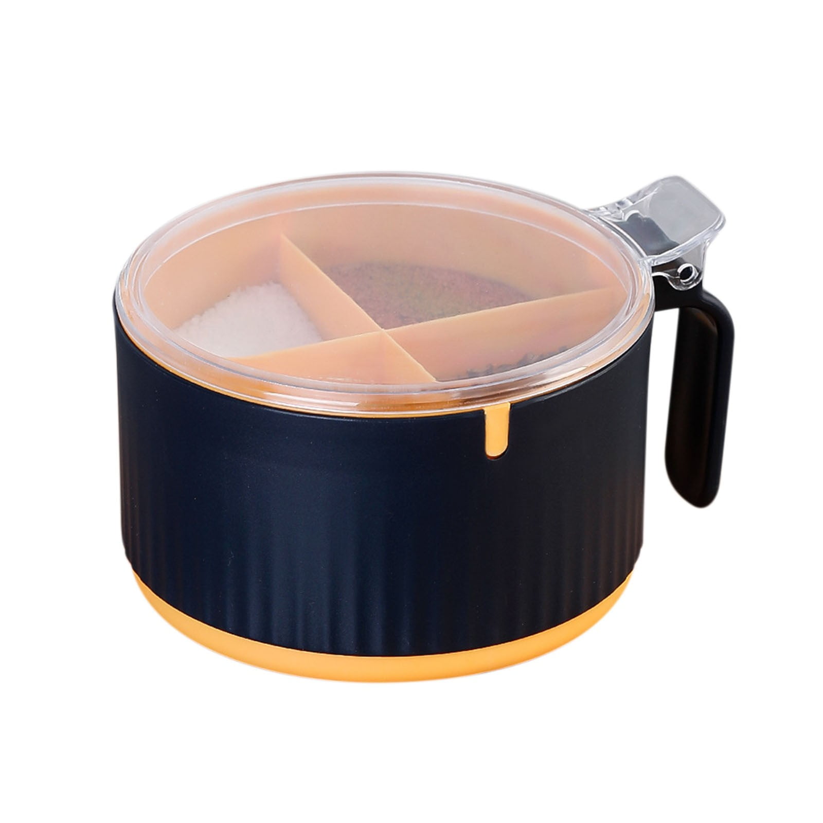 XMMSWDLA 4 Compartment Condiment & Spice Box Serving Set with Spoons