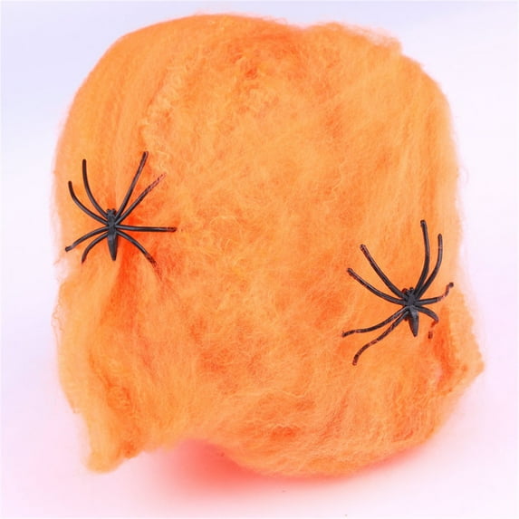XMMSWDLA 400ft Spider Webs Halloween Decorations with 2 Fake Spiders, Super Stretch Cobwebs for Halloween Indoor and Outdoor Party Supplies spider web decoration