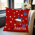 thumbnail image 1 of XMMSWDLA 4th of July Decorations Pillow Covers 18x18 inch Independence Day Patriotic Throw Pillow Case American Flag Stars and Stripes Cushion Case for Sofa Couch Bed Home Outdoor, 1 of 6