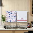 thumbnail image 1 of XMMSWDLA 4th of July Kitchen Towels Vintage Patriotic Hand Towel Independence Day Dish Towel Red White Blue Star Tea Towel Memorial Day Absorbent Dishcloth for Home Bathroom Kitchen Decor, 1 of 6