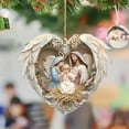 thumbnail image 1 of XMMSWDLA 5Pcs Nativity Scene Christmas Tree Ornaments - 3D Religious Christmas Tree Decorations, The Birth of Jesus Hanging Decorations for Christian Gifts & Family Keepsakes, 1 of 6