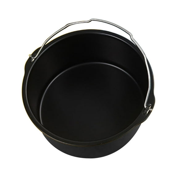 XMMSWDLA 8 Inch Non Stick Airfryer Cake Mold Barrel Baking Pan Tray Frying Basket 8-Inch Non-Stick Air Fryer Cake Mold Bucket Baking Tray Frying Basket