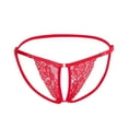 thumbnail image 1 of XMMSWDLA Adjustable String Bikini Thongs G String Soft & Silky Pouch Underwear Swimwear Panties Red S Underwear Women, 1 of 9