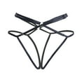 thumbnail image 1 of XMMSWDLA Adjustable Waistband G-String Thongs Seamless Panties Low Waist Underwear for Women Black 3XL Ladies Underwear, 1 of 9