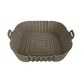 thumbnail image 1 of XMMSWDLA Air Fryer Silicone Basket, thickened 8.5 inch large Reusable Heat Resistant Easy Cleaning Air fryers Silicone Pot square for Air fryer Oven Accessories very suitable for 5-8 QT air fryer, 1 of 7