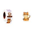thumbnail image 1 of XMMSWDLA Animal Stickers,Designs Round Animal Stickers,Wild Farm Sea Ocean Animal Cartoon Stickers for Kids,Teacher Reward Stickers for School Classroom Gift Reward, 1 of 9