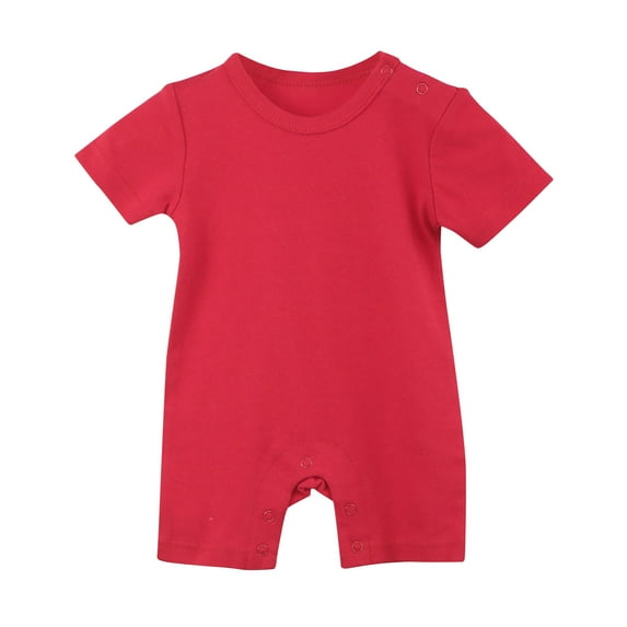 XMMSWDLA Animal-Themed Kids Sets Newborn Short Sleeve Romper Solid Jumpsuit Cotton Infant Clothes Baby Girl Boy One-Piece Outfit Red Trendy Kids Fashion Sets