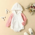 thumbnail image 1 of XMMSWDLA Baby Outerwear Baby Boys'Autumn Spring Color Plush Cute Hooded Button Pocket Sweatshirt Clothess, 1Bear Ears Winter Thick Keep Warm, 1 of 9