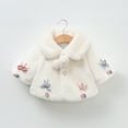 thumbnail image 1 of XMMSWDLA Baby Outerwear Baby Girl Boy Hoodie Thick Coat Cloak, Keep Warm Collar Hoodie Down Jacket Plush Cute Strawberry, 1 of 6