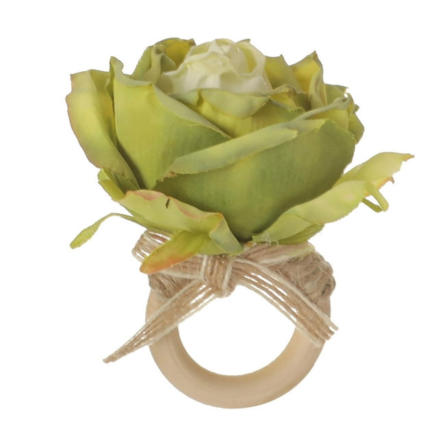 XMMSWDLA Bachelorette Party Decorations Rose Flower Napkin Rings ...