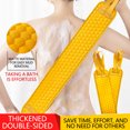 thumbnail image 1 of Back Scrubber for Shower Exfoliating Washcloth Back Cloth Body Extended Length Scrubber Towel Nylon Exfoliating Stretchable Pull Strap Wash Cloth for Bath Body Scrub Washcloth, 1 of 6
