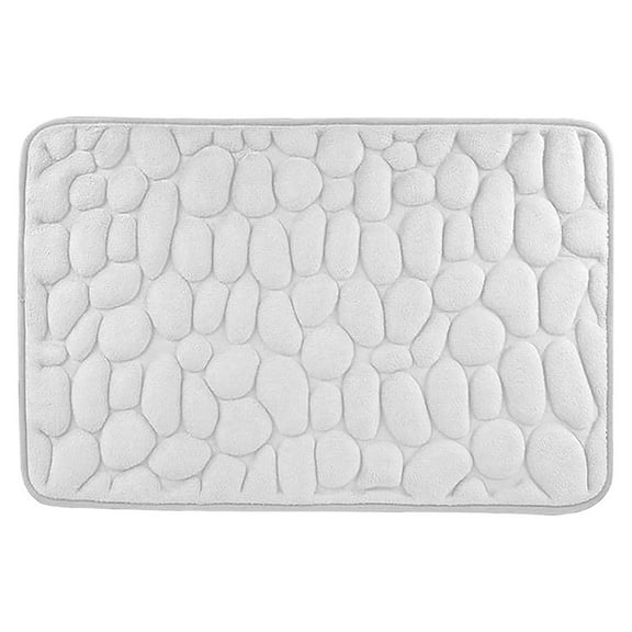 XMMSWDLA Bathroom Runner Rug 1pc Memory Foam Bath Rug Embossed Bathroom Mat Water Absorbent And Washable Bath Rugs, Non-Slip, Thick, Soft And Comfortable Carpet for Show Outside Rug