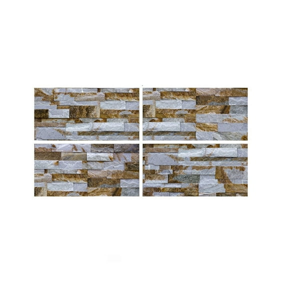 XMMSWDLA Bathroom WallpaperWaterproof Simulation Wall Stickers Self-Stick Kitchen Bathroom Decormulticolor Floral Wallpaper