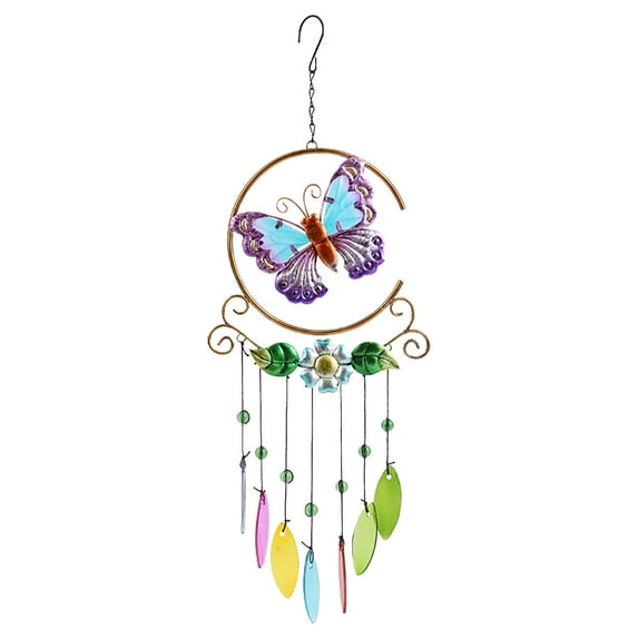 XMMSWDLA Beach Party DecorationsHummingbird Butterfly Wind Chime Metal Craft Decoration Garden Balcony Pendant 90s Party Decorations