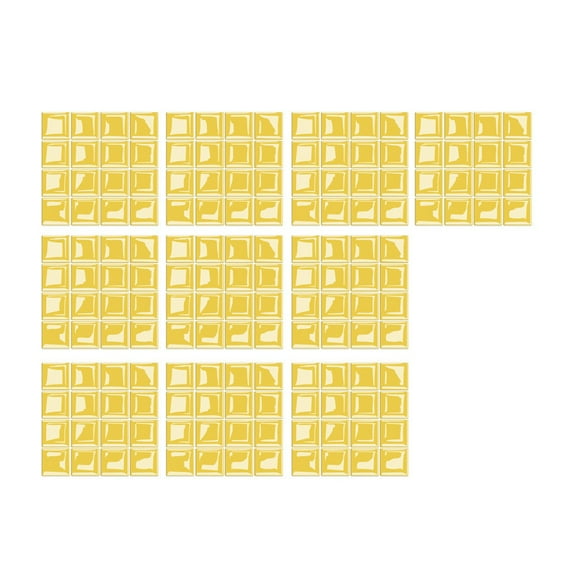 XMMSWDLA Bedroom Wall Decor 10pcs 3d Crystal Tile Stickers Diy Waterproof Self-Adhesive Wall Stickersyellow Home Wall Decor