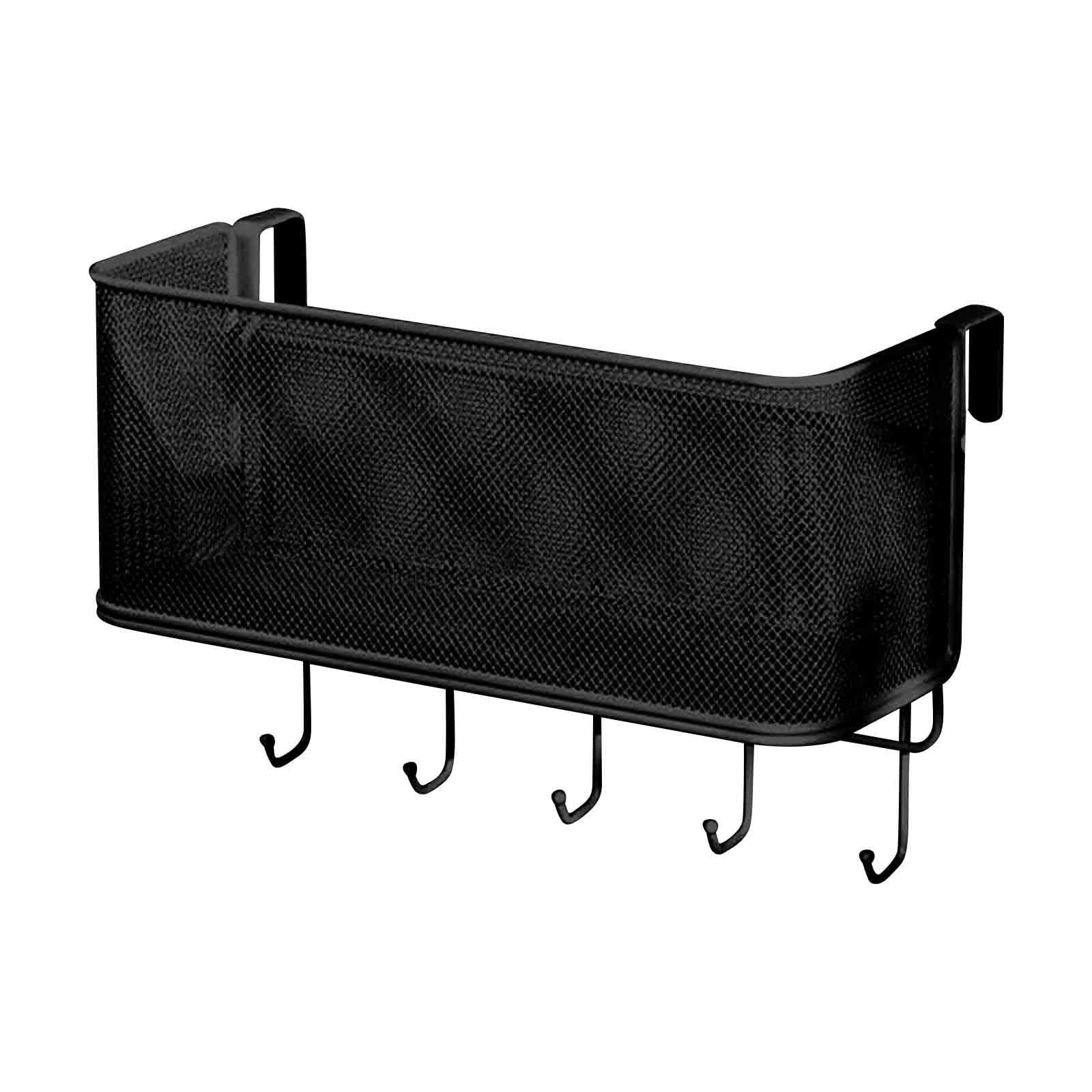 XMMSWDLA Bedside Hanging Storage Basket Beside Shelf Metal Organizer